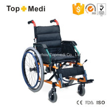 Fauteuil roulant pédiatrique manuel en aluminium Topmedi pour enfants